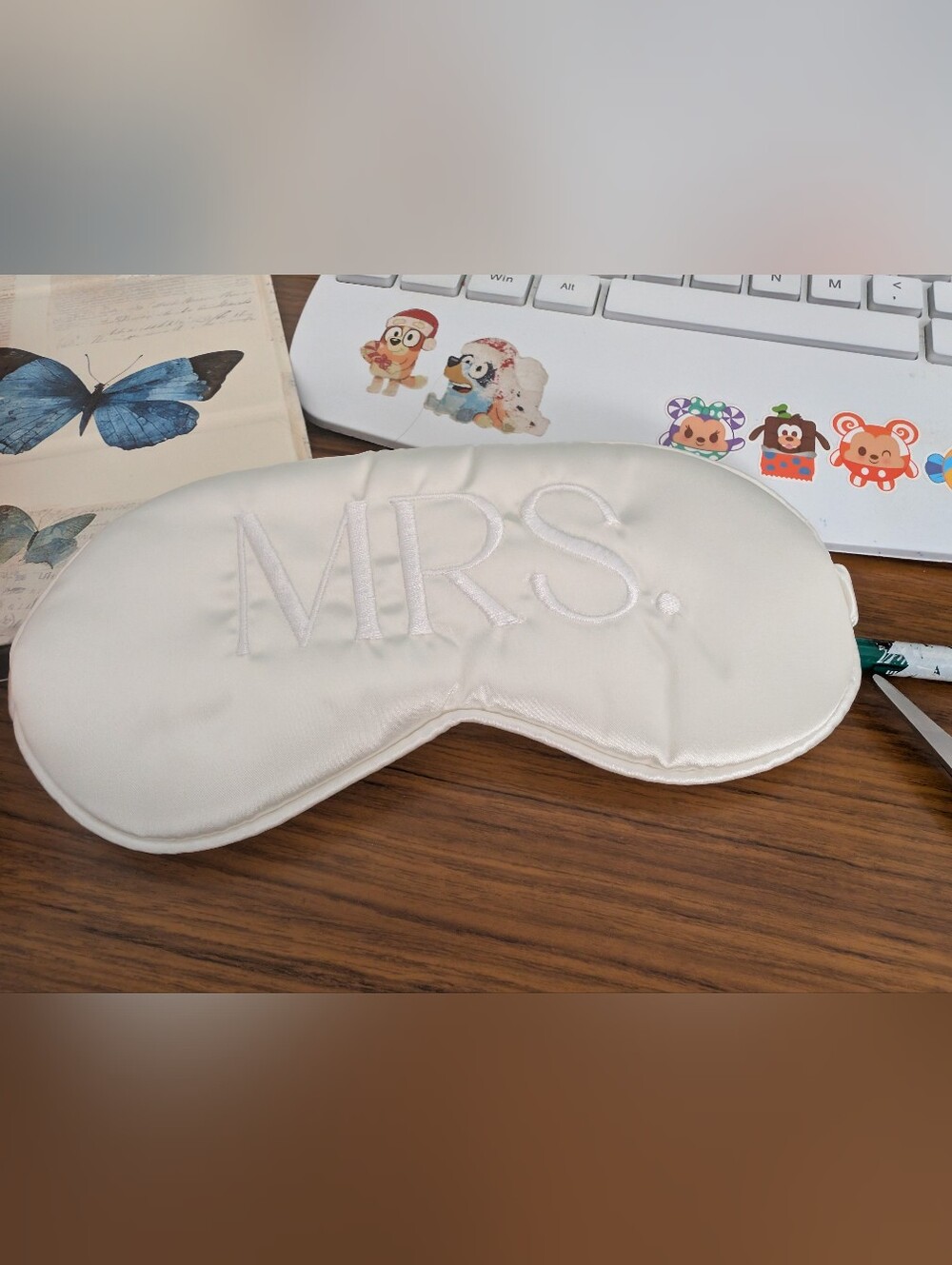 MRS. Satin Sleep Mask - White